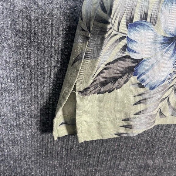 Jamaica Jaxx Mens‎ Large Floral Tropical Hawaiian Print Short Sleeve Button Down - Picture 7 of 11